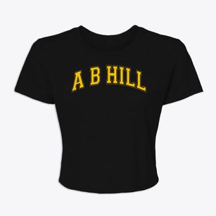 A B Hill Elementary School Varsity Arch Women's Crop Top