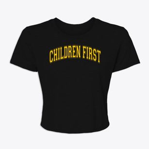 The Children First Elementary Academy Varsity Arch Women's Crop Top