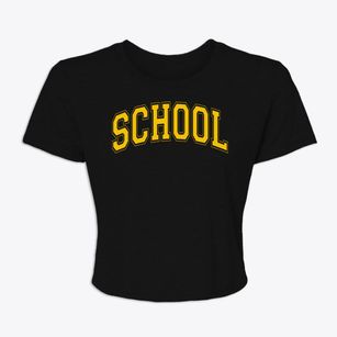 School Community Guidance Center Varsity Arch Women's Crop Top