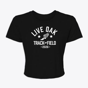 Live Oak Elementary & Middle School Track and Field Women's Crop Top