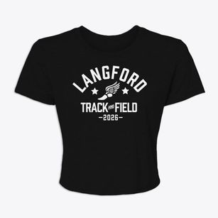 Langford Elementary School Track and Field Women's Crop Top