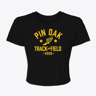 Pin Oak Middle School Track and Field Women's Crop Top