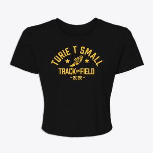 Turie T Small Elementary School Track and Field Women's Crop Top