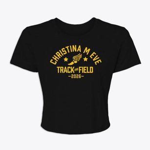 Christina M Eve Elementary School Track and Field Women's Crop Top