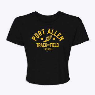 Port Allen Elementary School Track and Field Women's Crop Top