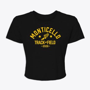 Monticello High School Track and Field Women's Crop Top