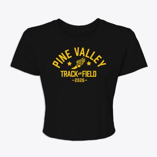 Pine Valley Elementary School Track and Field Women's Crop Top