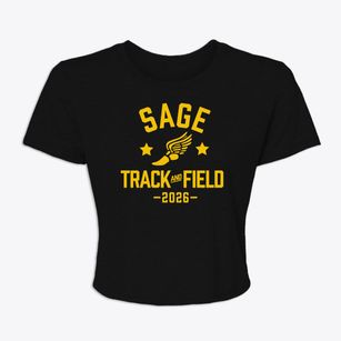 Sage School Track and Field Women's Crop Top