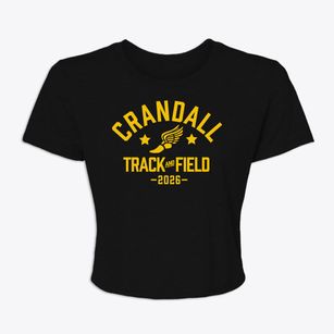 Crandall Middle School Track and Field Women's Crop Top