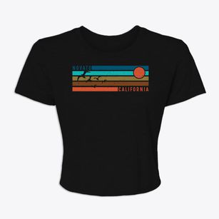 Novato California Blissful Sunset Women's Crop Top