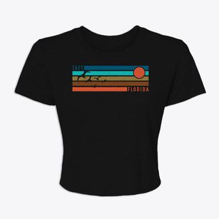 Taft Florida Blissful Sunset Women's Crop Top