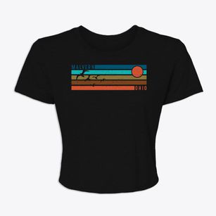 Malvern Ohio Blissful Sunset Women's Crop Top