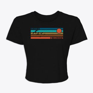 Onamia Minnesota Blissful Sunset Women's Crop Top