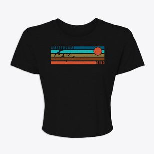 Amsterdam Ohio Blissful Sunset Women's Crop Top
