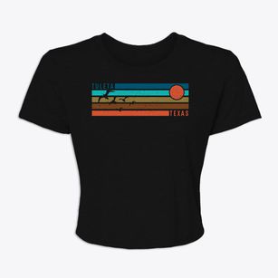 Tuleta Texas Blissful Sunset Women's Crop Top