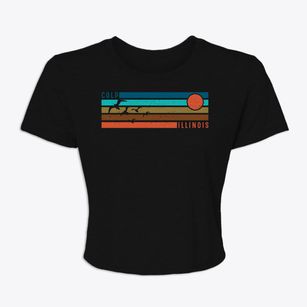 Colp Illinois Blissful Sunset Women's Crop Top