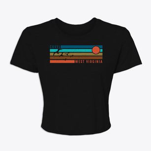 Covel West Virginia Blissful Sunset Women's Crop Top