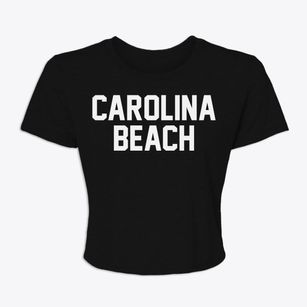 Carolina Beach North Carolina Classic Block Women's Crop Top