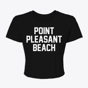 Point Pleasant Beach New Jersey Classic Block Women's Crop Top