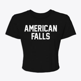 American Falls Idaho Classic Block Women's Crop Top