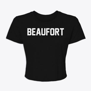 Beaufort North Carolina Classic Block Women's Crop Top