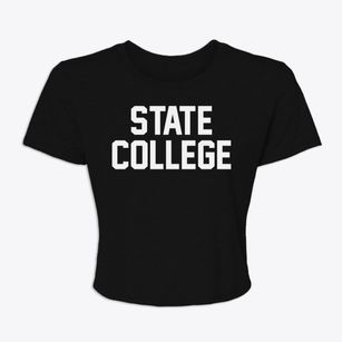 State College Pennsylvania Classic Block Women's Crop Top