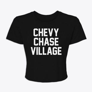 Chevy Chase Village Maryland Classic Block Women's Crop Top
