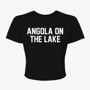 Angola On The Lake New York Classic Block Women's Crop Top