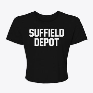 Suffield Depot Connecticut Classic Block Women's Crop Top