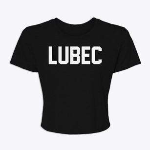 Lubec Maine Classic Block Women's Crop Top