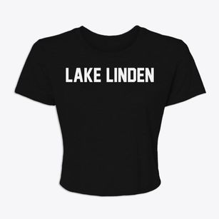 Lake Linden Michigan Classic Block Women's Crop Top