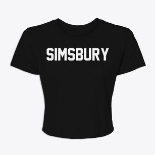Simsbury Connecticut Classic Block Women's Crop Top