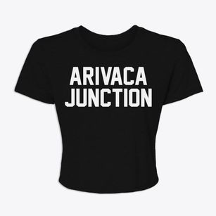 Arivaca Junction Arizona Classic Block Women's Crop Top