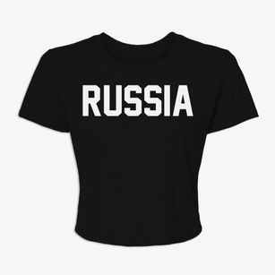 Russia Ohio Classic Block Women's Crop Top
