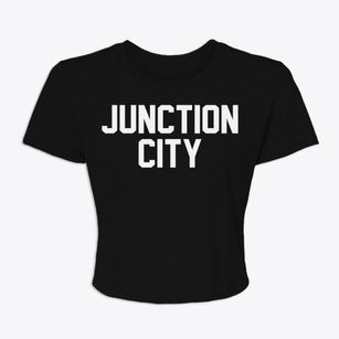 Junction City Illinois Classic Block Women's Crop Top