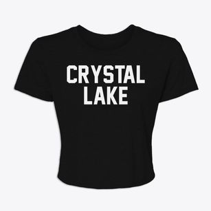 Crystal Lake Iowa Classic Block Women's Crop Top