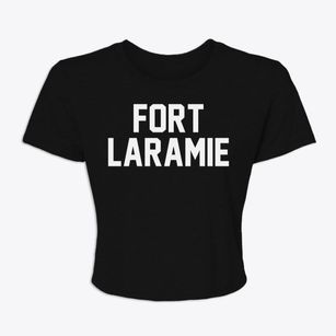 Fort Laramie Wyoming Classic Block Women's Crop Top