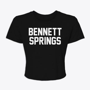 Bennett Springs Missouri Classic Block Women's Crop Top