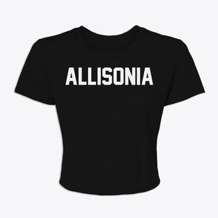 Allisonia Virginia Classic Block Women's Crop Top