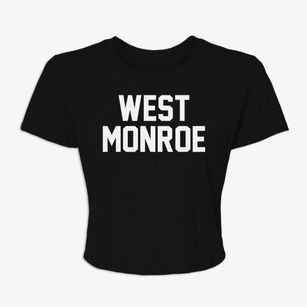 West Monroe Louisiana Classic Block Women's Crop Top