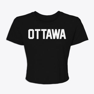 Ottawa Kansas Classic Block Women's Crop Top