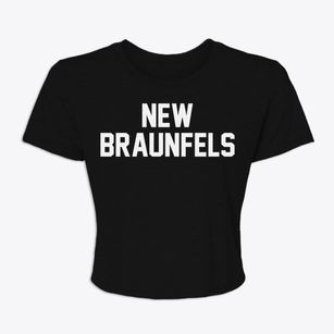 New Braunfels Texas Classic Block Women's Crop Top