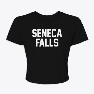 Seneca Falls New York Classic Block Women's Crop Top