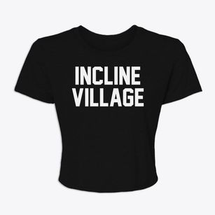 Incline Village Nevada Classic Block Women's Crop Top