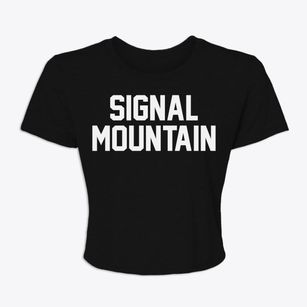 Signal Mountain Tennessee Classic Block Women's Crop Top