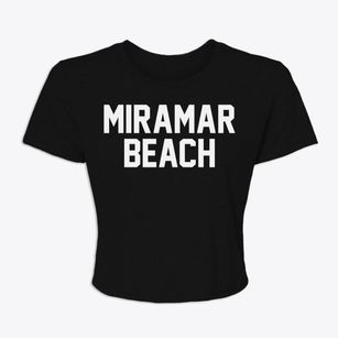 Miramar Beach Florida Classic Block Women's Crop Top