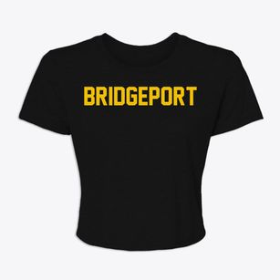 Bridgeport Michigan Classic Block Women's Crop Top