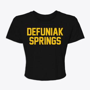 Defuniak Springs Florida Classic Block Women's Crop Top
