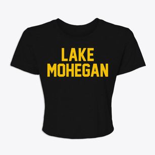 Lake Mohegan New York Classic Block Women's Crop Top