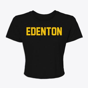 Edenton North Carolina Classic Block Women's Crop Top